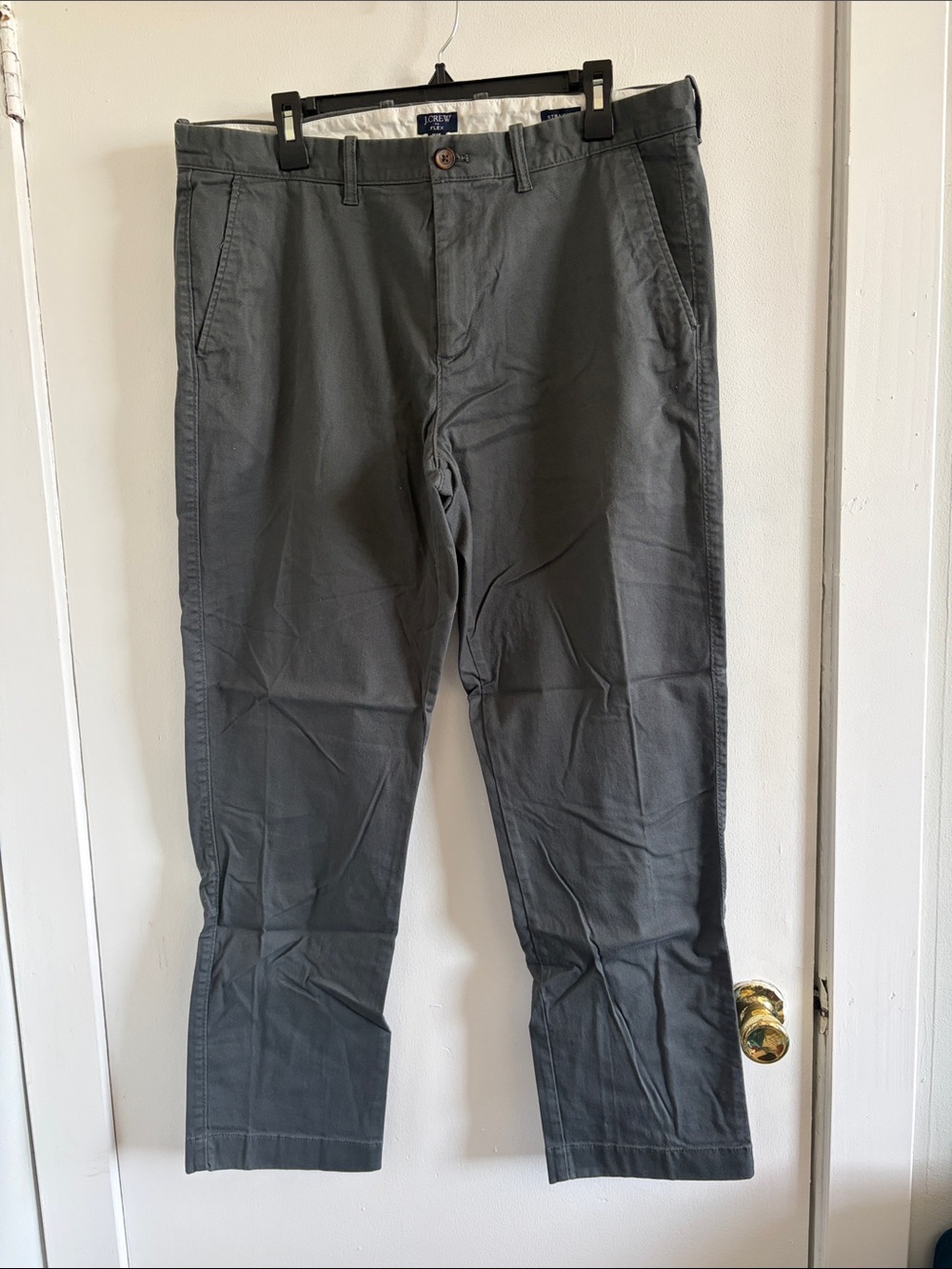 J. Crew Men's Charcoal Gray Chinos